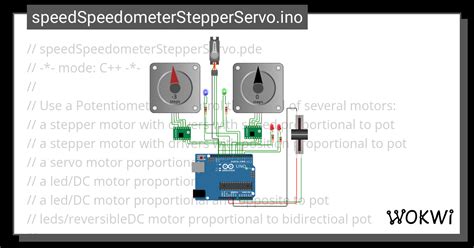 Speedspeedometerstepperservo Ino Wokwi Esp Stm Arduino Simulator