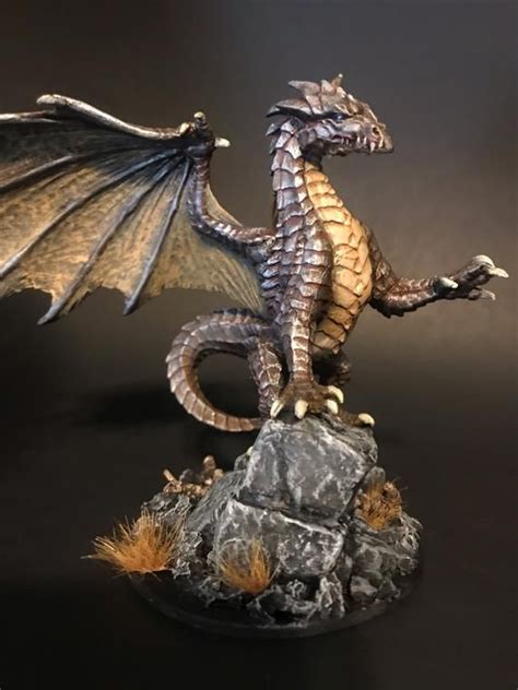 Miniature Toys Toys And Games Pathfinder Metallic Dragon Miniature Resin