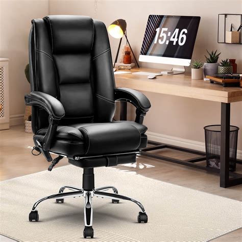 Big And Tall Ergonomic Office Chair W 4 Points Massage And Heating