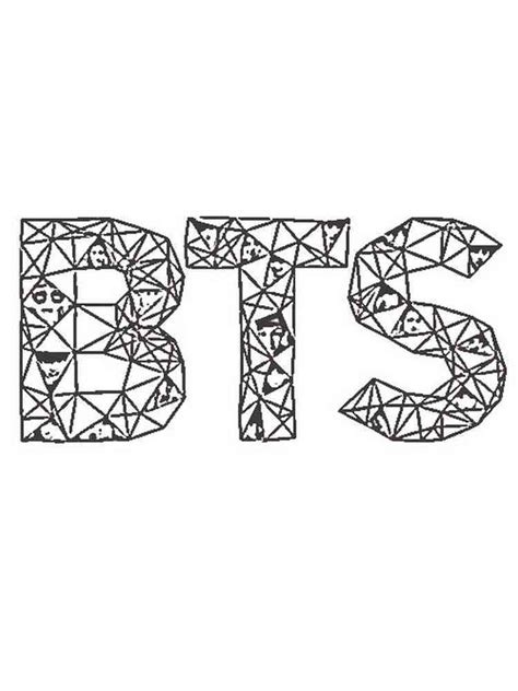 BTS Logo Coloring Pages