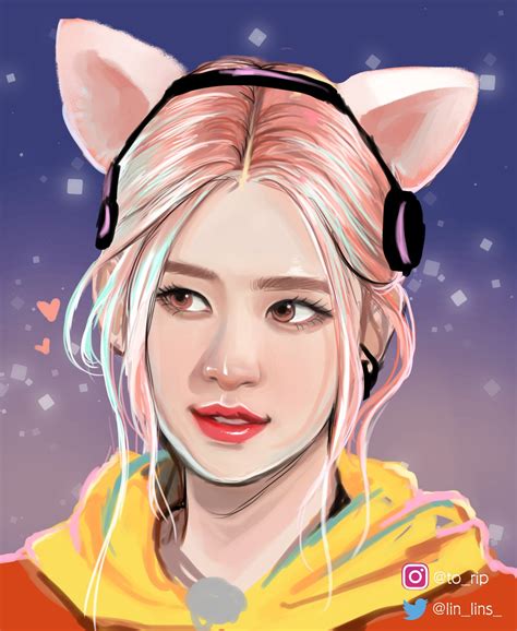 On Twitter Rose Art Blackpink Rose Lisa Blackpink Wallpaper