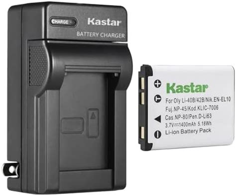 Amazon Kastar 1 Pack CNP80 Battery And AC Wall Charger Replacement