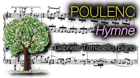 Poulenc Hymne Gabriele Tomasello Piano YouTube