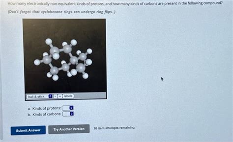 Solved How Many Electronically Non Equivalent Kinds Of Chegg