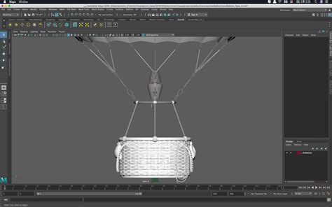 Hot Air Balloon D Model Ma Fbx Obj Free D