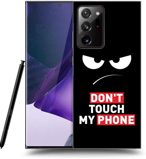 Silikonowe Czarne Etui Na Samsung Galaxy Note Ultra Angry Eyes