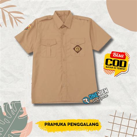 Jual Seragam Kemeja Baju Pramuka SD SMP Penggalang Penegak Pembina