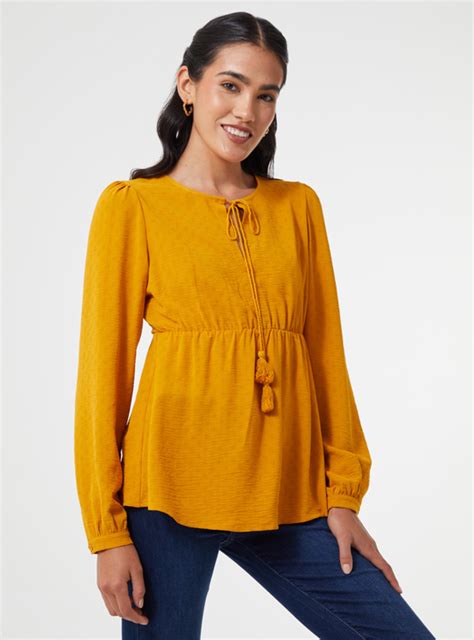 Ripley Blusa Manga Larga Mujer Tatienne A Pluma Tassel