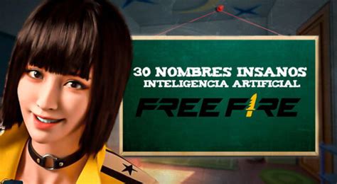 30 Nombres Insanos Creados Por Inteligencia Artificial Para Free Fire