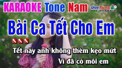 Karaoke B I Ca T T Cho Em Tone Nam Nh C S Ng Duy T Ng Youtube