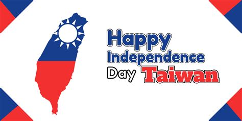 Happy Taiwan National Day October 10th Celebration Vector Design