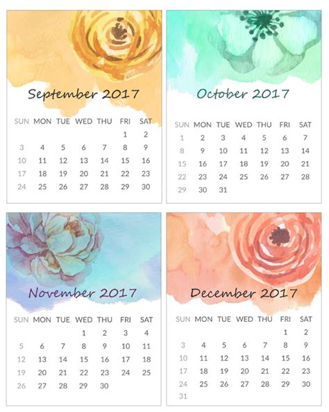 Printable Mini Calendar For 2016 Free To Download And Print