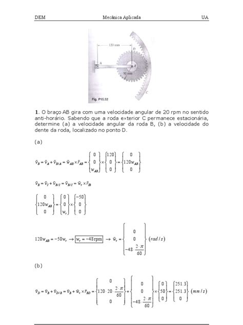 PDF Exercicios Cinematica Do Solido DOKUMEN TIPS