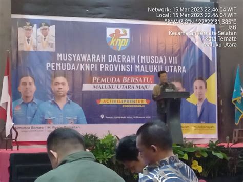 Wakili Gubernur Malut Sahli Polhupem Buka Musda Vii Dpd Knpi Malut