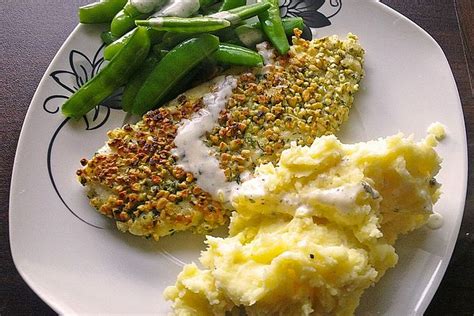 Pangasius Mit Mandelkruste Auf Zuckerschoten Von Peakokk Chefkoch