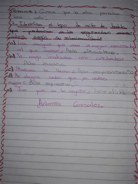 Holis C Mo Est N Ah Les Pas La Tarea De Lengua Castellana Octavo