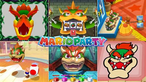 Evolution Of Bowsers Head Minigames In Mario Party Games 1998 2018