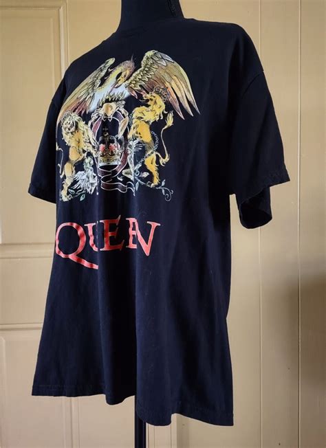 QUEEN band Crest Logo 2019 Official Merch Black T-Shi… - Gem