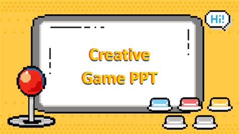 PPT of Creative Yellow Pixel Game Presentation.pptx | WPS Free Templates