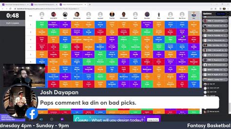 Nba Fantasy Basketball Mock Draft Saturday Youtube
