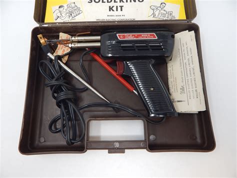 Vintage Weller 8200 N Dual Heat Soldering Gun Kit With Case Ebay