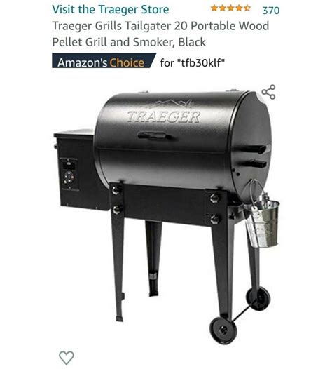 Traeger Grills Tailgater Wood Pellet Grill Black