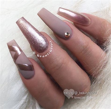 Pin By Brisza Herrera On Nails Mauve Nails Coffin Nails Long Long Nails