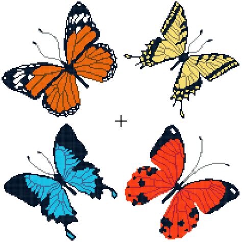 Butterflies Free Cross Stitch Pattern Better Cross Stitch