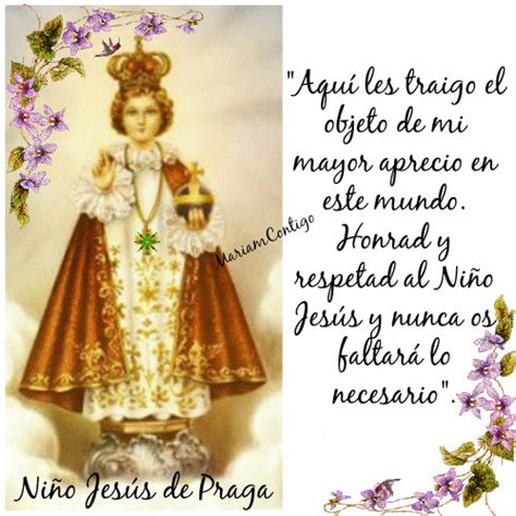 Oracion Al Niño Jesus De Praga Para Niños Actividad Del Niño