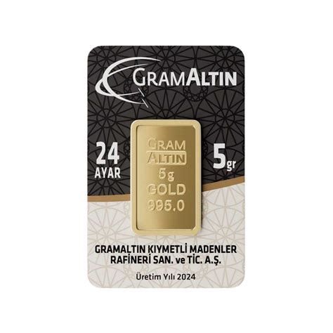 5 Gr 24 Ayar 995 Milyem İar Gram Altın Anadolum Altın