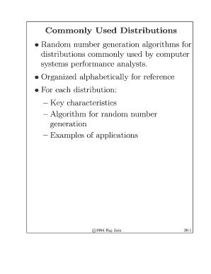 Fillable Online Commonly Used Distributions Fax Email Print Pdffiller