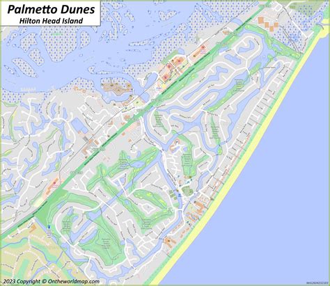 Palmetto Dunes Map Hilton Head South Carolina Ontheworldmap