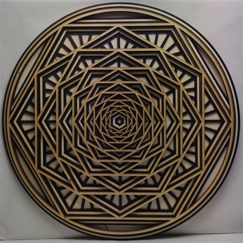 Torus Wooden Sacred Geometry Mandala Wall Hanging Etsy