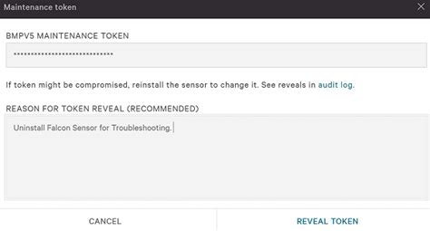 Cómo administrar el token de mantenimiento de CrowdStrike Falcon Sensor