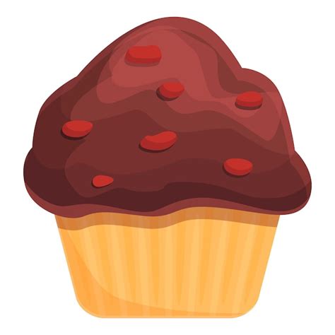 Premium Vector Chocolate Muffin Icon Cartoon And Flat Of Chocolate