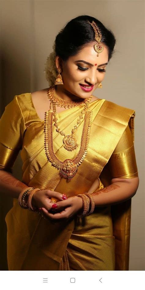 Photo Of South Indian Pink Saree With Traditional South Indian Gold Jewellery Artofit