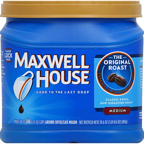 Maxwell House Coffee Ground Medium The Original Roast 30 6 Oz