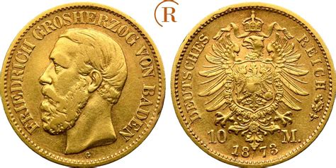 Kaiserreich Baden Mark Gold G Friedrich I Ss Ss