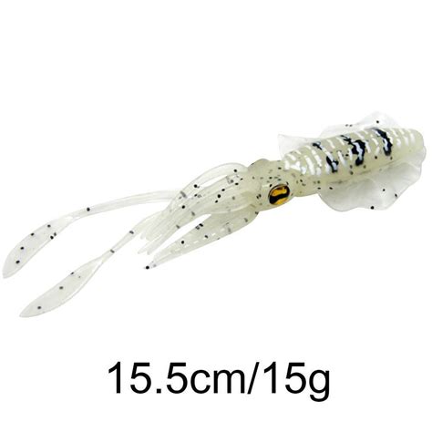 15 5cm 20g Bionic Squid Sea Fishing Lures Artificial Soft Bait