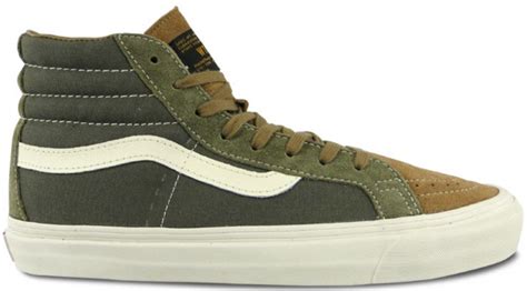 Vans WTAPS X OG Sk8 Hi LX Olive Drab Brown Sneakers Shoes VN0OZE8XY