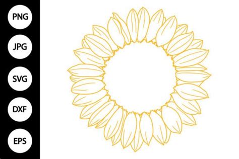 Sunflower Svg Sunflower Monogram Svg Graphic By Mydigitalart13 · Creative Fabrica