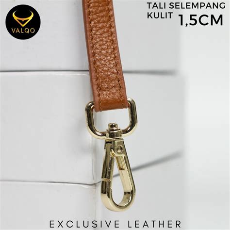 Jual VALQO Tali Selempang Kulit Sapi 1 5 Cm Tali Kulit Strap Kulit