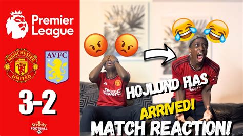 Man Utd Fan Goes Crazy Reacting To Man Utd Aston Villa Match