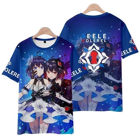 Honkai Impact 3 Seele Vollerei 3d Print T Shirt Summer Fashion O Neck Short Sleeve Anime