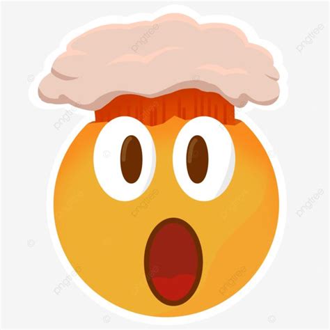 Mind Blowing Emoji Sticker, Emoji, Sticker Set, Mind Blowing PNG Transparent Clipart Image and ...