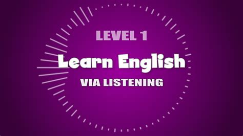 【level 1】everyday English Listening Practice Learn English Via Listening Youtube