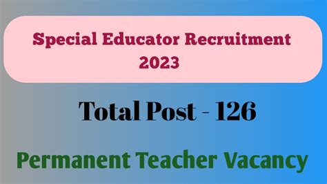 Special Education Teacher Recruitment Prt Tgt Pgt