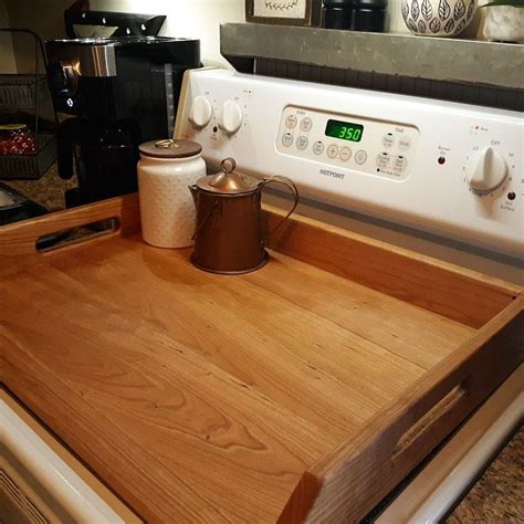 Personalized Stove Top Cover Wood Noodle Board Electric Stove Etsy