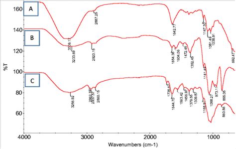 Comparison Of Ftir Spectra Of A Normal Chitosan Beads B Download