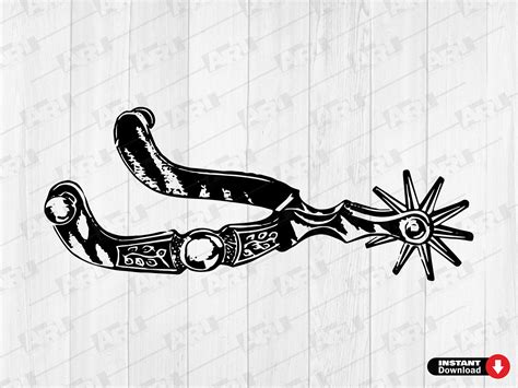 Vintage Cowboy Spurs Svg Western Svg Cowboy Svg For Sublimation